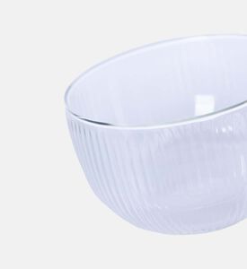 Double Wall Stripe Clear Glass Mug 2-piece Set - 500ml