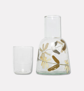 Home Deco and More Flower-print Cylindrical-shape Bottle, Packshot View