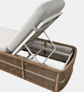 Home Deco and More Olivia Aluminum Wicker Sunbed, Packshot View