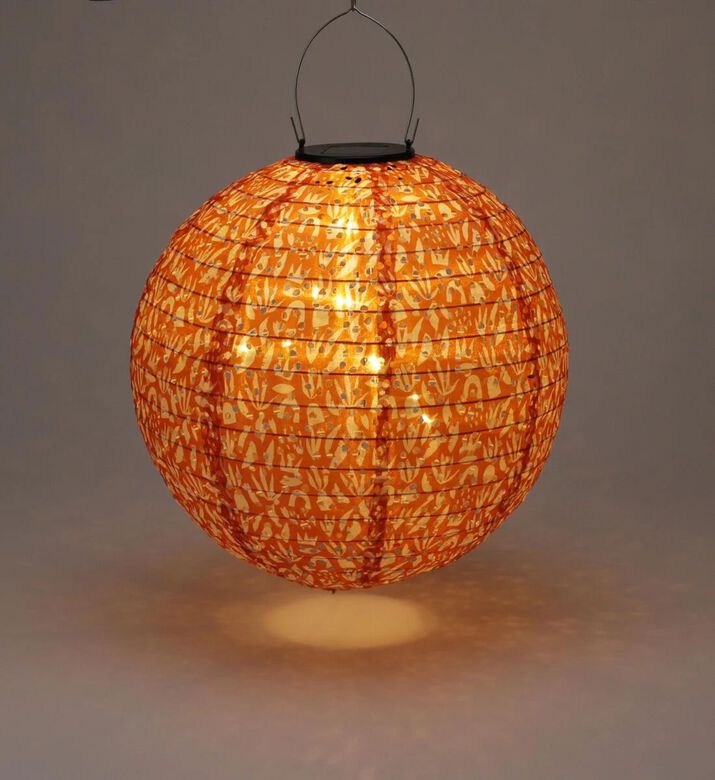 Home Deco and More Solar Ball Lantern 30 Cm, Orange, Packshot View