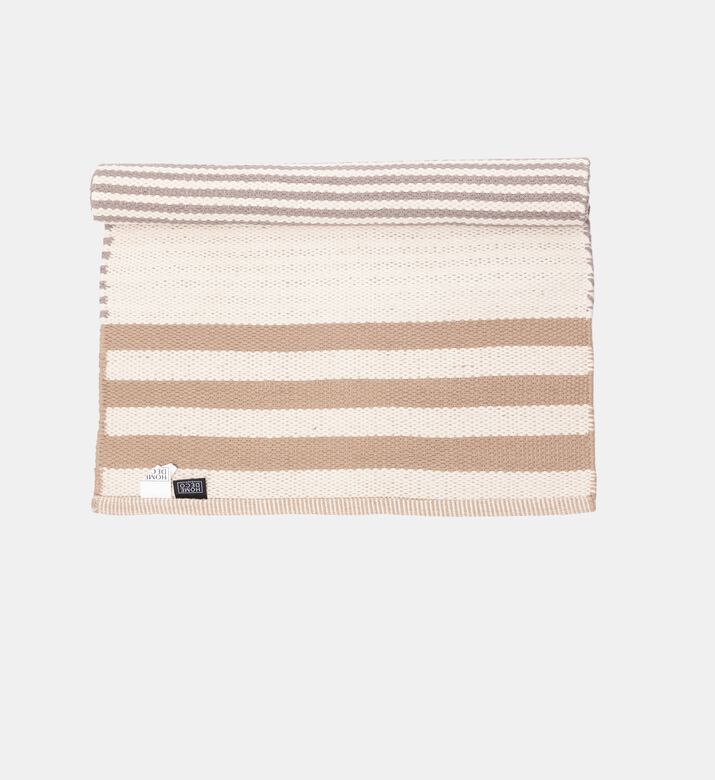 Home Deco and More Arissa Cotton Reversible Kitchen Rug, Grey, 60x90-cm, Packshot View