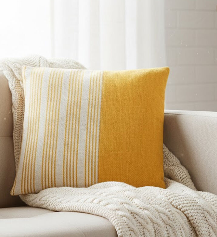 Home Deco and More Henry Printed Knife Edge Pillow, Packshot View