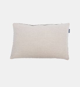 Home Deco and More Mirva Cotton Rectangular Filled And Vaccumed Cushion, White, Packshot View