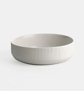 Home Deco and More Ceramic Ribbed Bowl, Packshot View