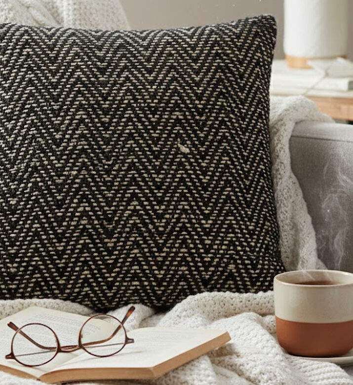 Home Deco and More Natural Sea Grass Vacuumed And Filled Cushion, Packshot View