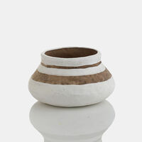 Kenya Ceramic Round Low Vase