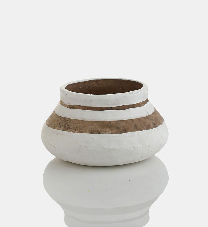 Kenya Ceramic Round Low Vase