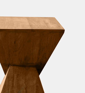Home Deco and More Oscar Stool Inverted, Dark-brown, 30x30x46-cm, Packshot View