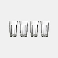 Striped High Drinking Glasses 4-piece Set