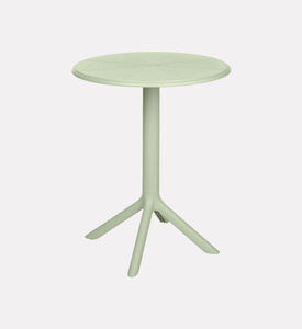Home Deco and More Round Outdoor Table, Green, Packshot View