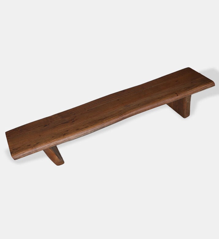 Home Deco and More Ethnic Acacia Wood Bench, Dark-brown, 300-cm, Packshot View