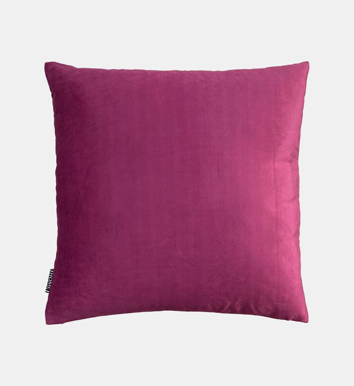Home Deco and More Naomi Embroidered Velvet Cushion, Packshot View