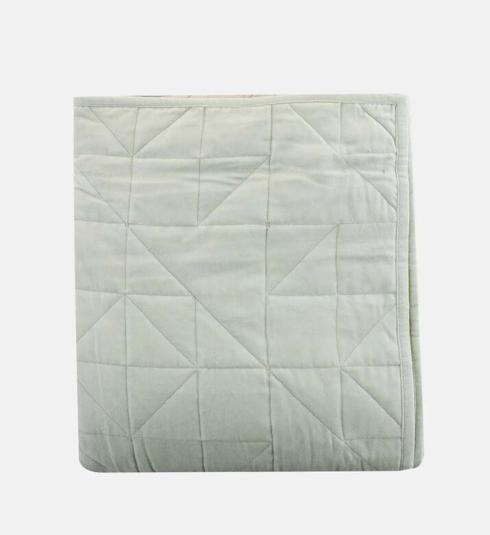 Home Deco and More Ory Velvet Bed Cover, Light-green, 180x220-cm, Packshot View