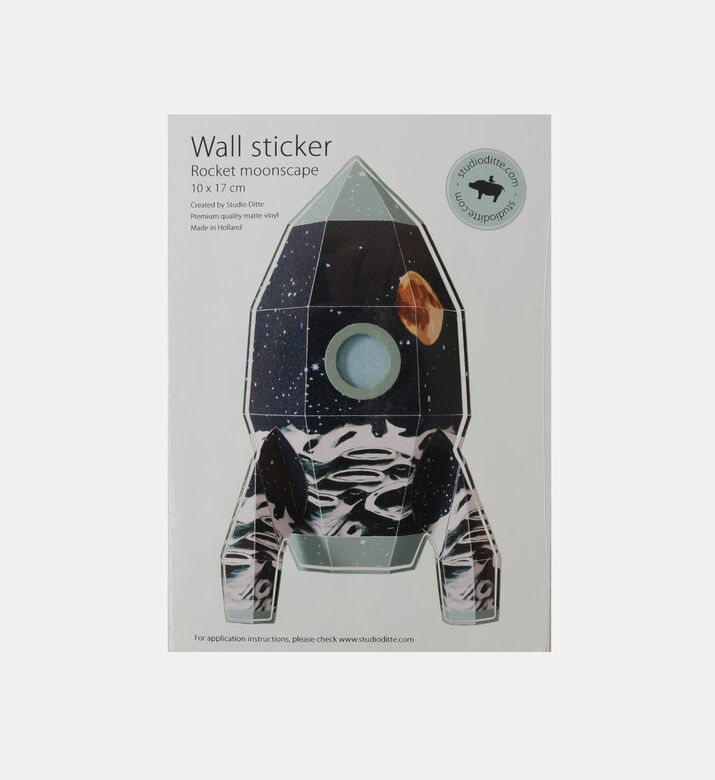 Rocket Moon Wall Sticker