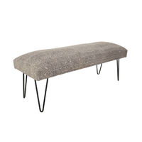Cotton Iron Legs Durry Print Bench