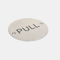 Pull Metal Round Sign