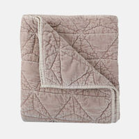 Quilted Velvet Throw