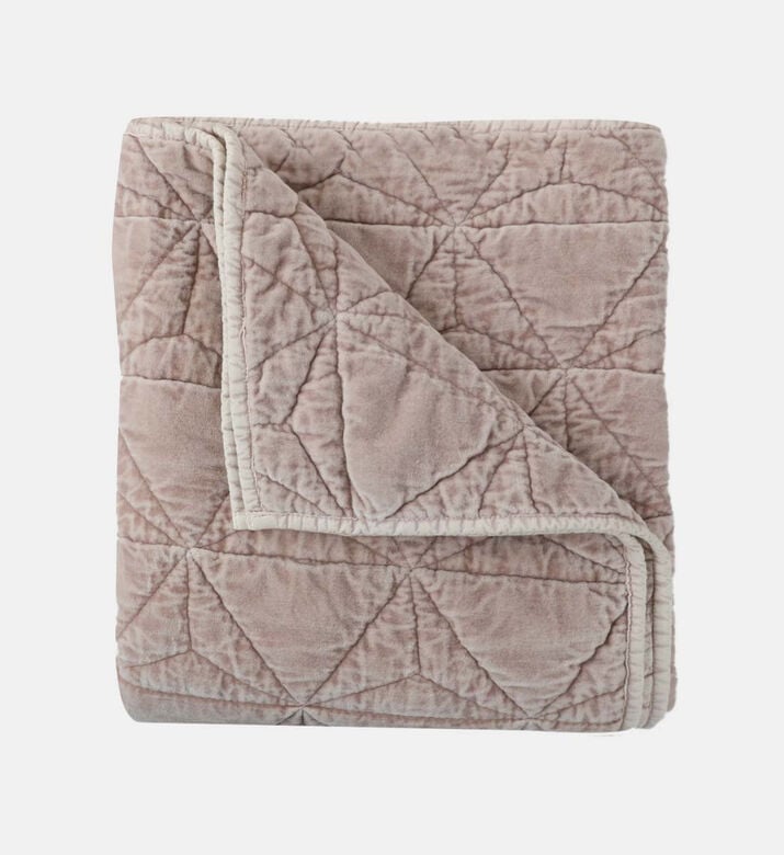 Quilted Velvet Throw
