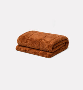 Home Deco and More Plaid Layered Blanket, Brown, Packshot View
