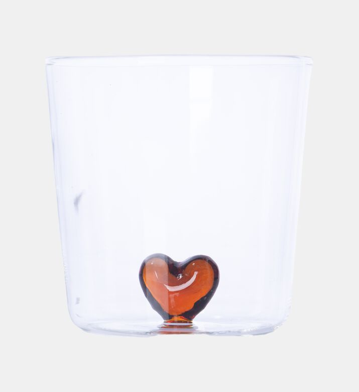Heart Embellished Drinking Glass 4-piece Set