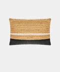 Amber Jute Rectangular Filled And Vaccumed Cushion