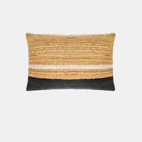 Amber Jute Rectangular Filled And Vaccumed Cushion