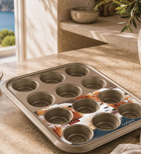 La Cucina Non-stick Steel Muffin Form 12-cup, Packshot View