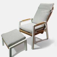 Como Armchair Foot Stool Set