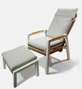 Como Armchair Foot Stool Set