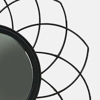 Molded Round Metal Frame Mirror