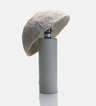 Paper Mache Mushroom Table Lamp