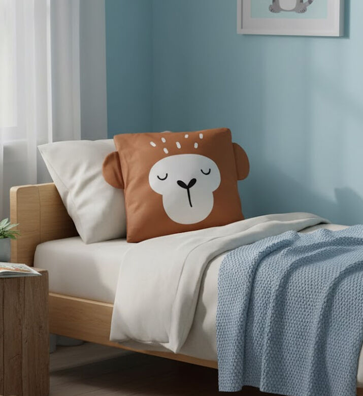 Home and Styling Square-shape Cushion, Monkey, Packshot View Home and Styling Square-shape Cushion, Monkey, Packshot View