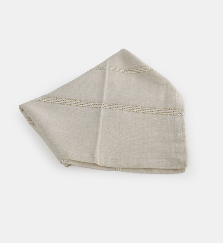 Home Deco and More Cotton Daily 6-piece Table Napkin Set, Light-beige, 50x50-cm, Packshot View