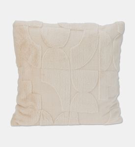 Home Deco and More Abstract Pattern Cushion, Beige, Packshot View