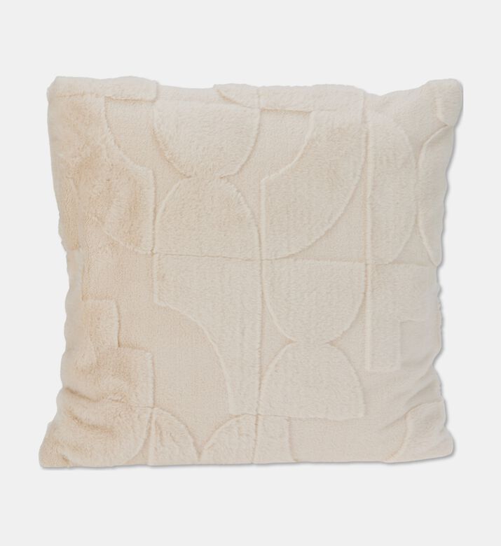 Home Deco and More Abstract Pattern Cushion, Beige, Packshot View