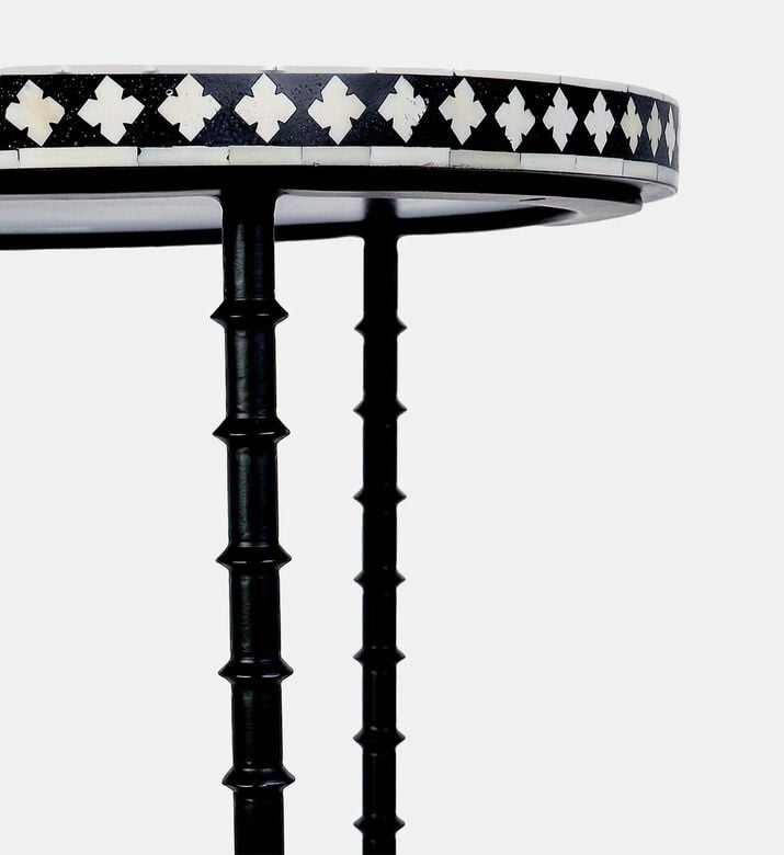 Home Deco and More Chess Iron Side Table, Packshot View