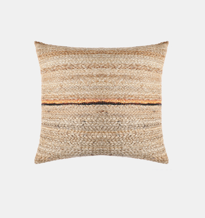 Nara Jute Fabric Rectangular Filled And Vaccumed Cushion