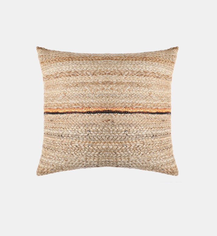Nara Jute Fabric Rectangular Filled And Vaccumed Cushion