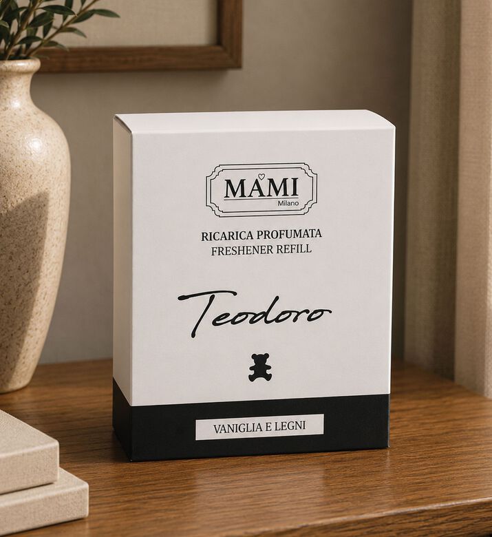Baci Milano Teodoro Vanilla Woods Diffuser Refill, Packshot View