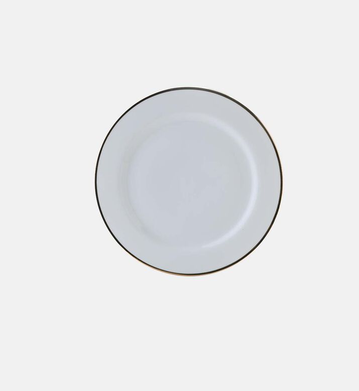 Porcelain Gold-detail Dinner Plate - 30 Cm