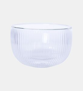 Double Wall Stripe Clear Glass Mug 2-piece Set - 500ml