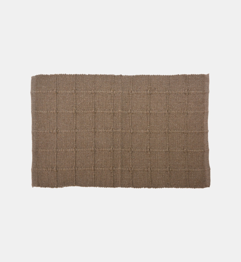 Recycled Cotton Plush Striped Rug