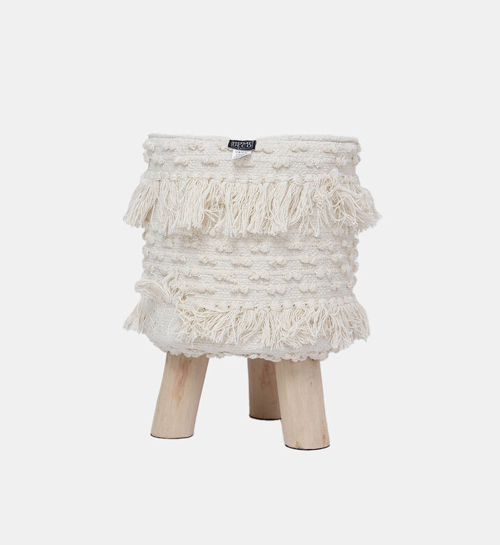 Shirly Cotton Round Stool
