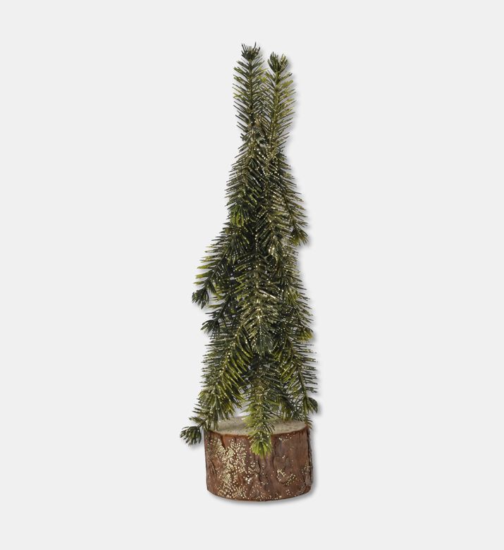 Kaemingk Assorted Mini Indoor Trees With Wooden Base, Packshot View