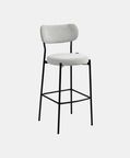 Archie Fabric Steel Bar Chair Grey