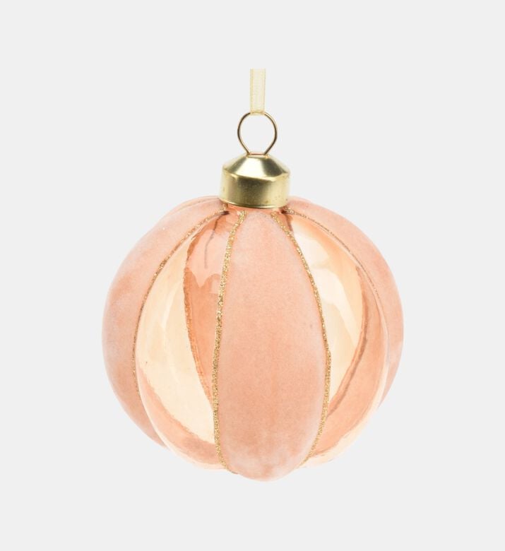 Home Deco and More Ornament Glass Gold Velvet, Packshot View