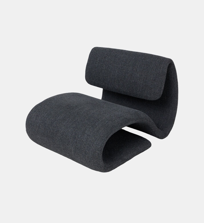 Dan Form Dubna Boucle Fabric Lounge Chair, Anthracite, Packshot View