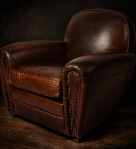 Home Deco and More Camden Leather Armchair, Packshot View