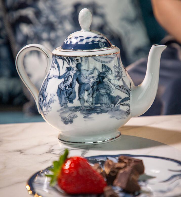 Baci Milano Versailles Porcelain Teapot, Packshot View