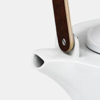 Chava Porcelain Wooden Handle Tea Pot